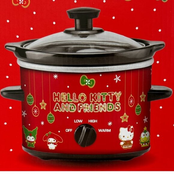 HELLO KITTY AND FRIENDS SLOW COOKER 2 QUART RED POT RARE HAWAII KITTY LOVERS - Picture 5 of 6